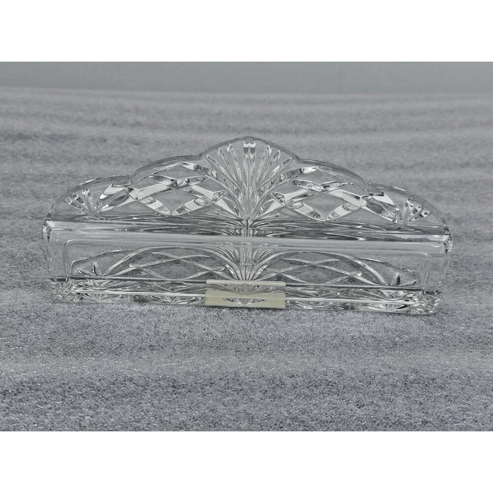 NACHTMANN CRYSTAL SERVIETTE NAPKIN HOLDER NEW  BOXED 3.5